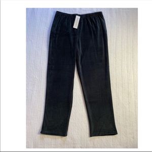 Alfred Dunner Black Velour Pants
